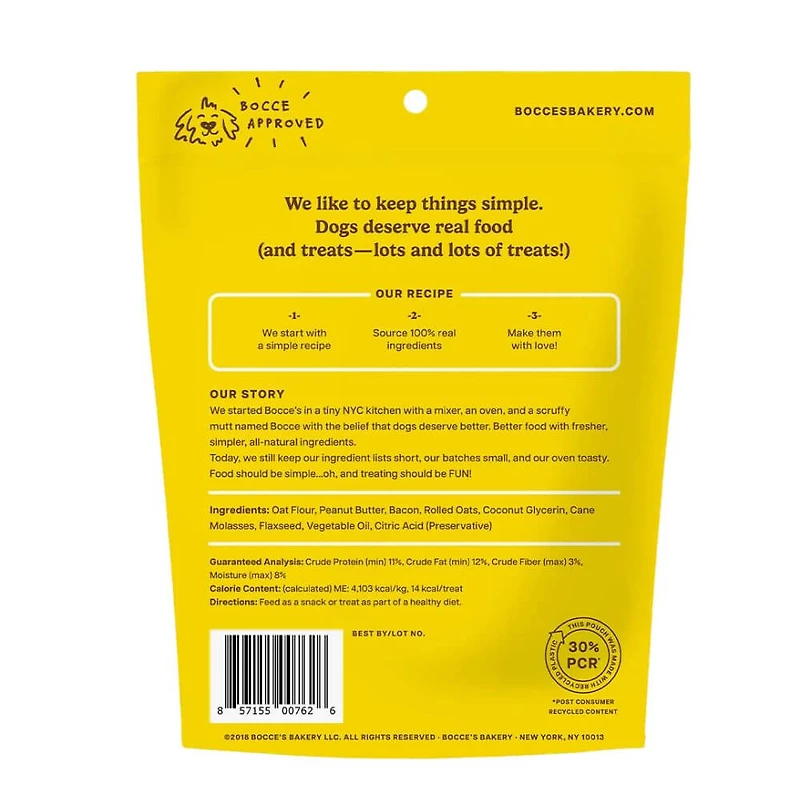 Bocce's Bakery - Soft & Chewy Dog Treats - Bac'n Nutty