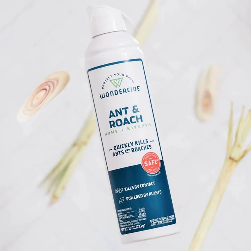 Wondercide - Ant & Roach for Home + Kitchen Spray - Pet Safe & Plant Based with Essential Oil