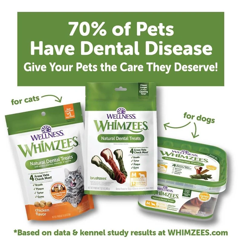 - Dog Dental Treat - Brushzees Natural Grain Free Dental Chews - Small Breed