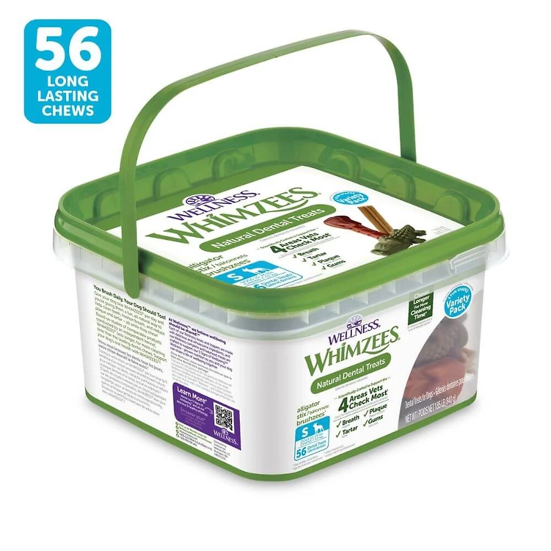 WHIMZEES - Dog Dental Treat - Brushzees Natural Grain Free Dental Chews
