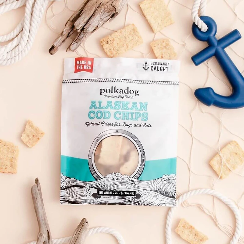 Polkadog - Single Ingredient Dog & Cat Treat - Cod Chips
