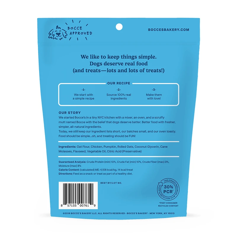Bocce's Bakery - Soft & Chewy Dog Treats - Sunday Roast