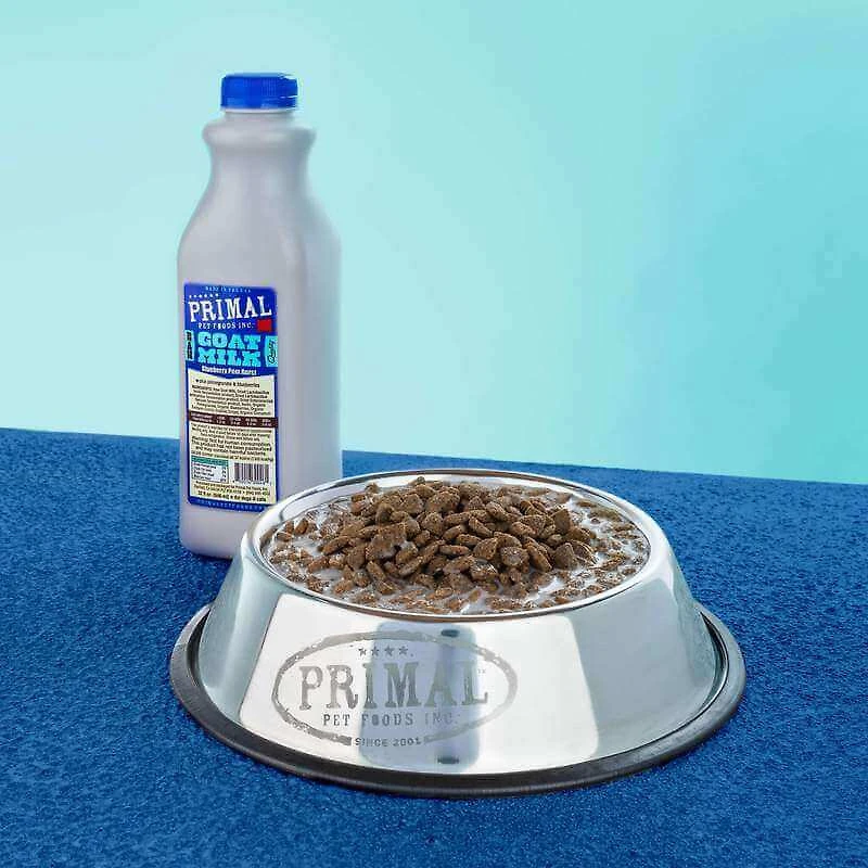 Primal - Raw Goat Milk for Dogs & Cats - Digestive Support & Hydration - Blueberry Pom Burst Recipe