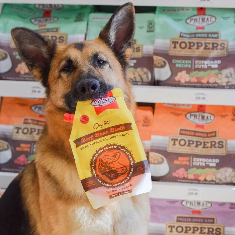 Primal - Bone Broth for Dogs & Cats - Nutrient Rich Hydration with Joint & Gut Support