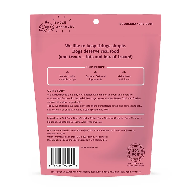 Bocce's Bakery - Soft & Chewy Dog Treats - Say Moo