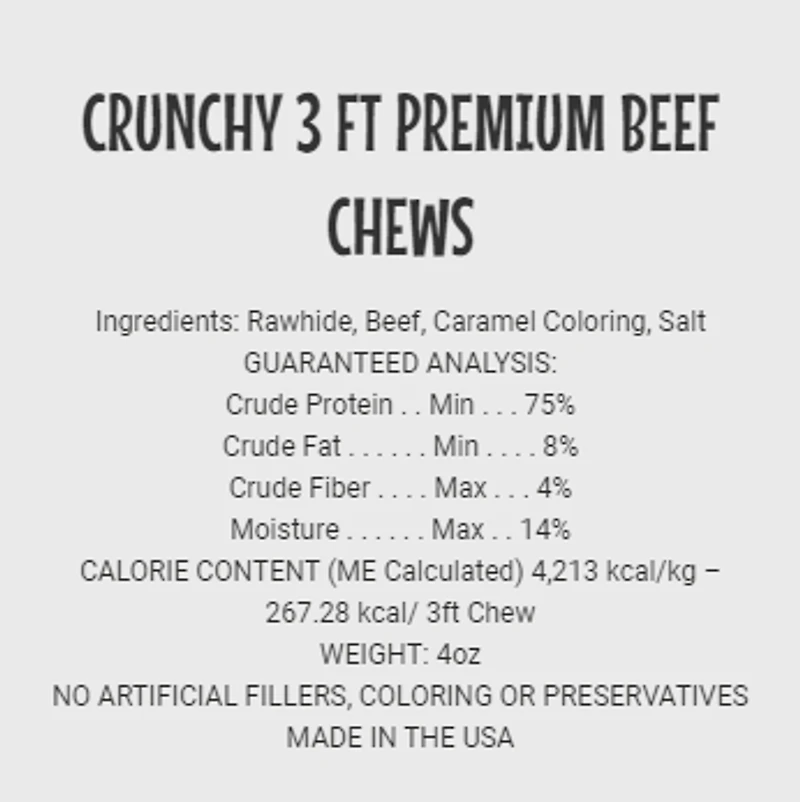Etta Says - Dog Chew - Premium Beef Chew