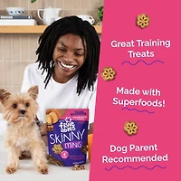 Fruitables - Skinny Minis® Dog Treat - Big Flavor Soft Chews with Superfoods - Grilled Bison