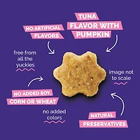 Fruitables - Cat Treat - Superfood Blend with Crunchy Flaky Texture - Tuna & Pumpkin