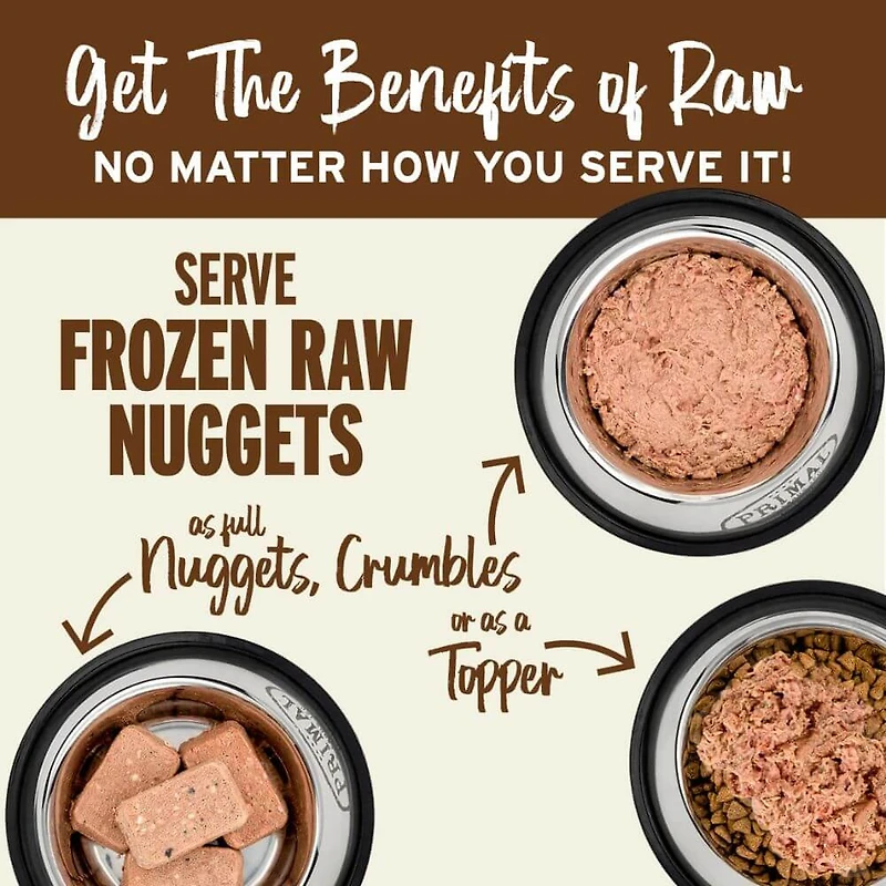 Primal - Frozen Cat Food Nuggets - Raw & Natural Nutrition