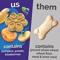 Fruitables - Biggies™ Dog Treat - Crunchy Bold Flavor & Natural Ingredients - Pumpkin & Blueberry