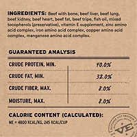 Vital Essentials - Freeze Dried Raw Dog Food - High Protein,  Grain Free & Limited Ingredient Crunchy Mini Nibs - Beef Entrée