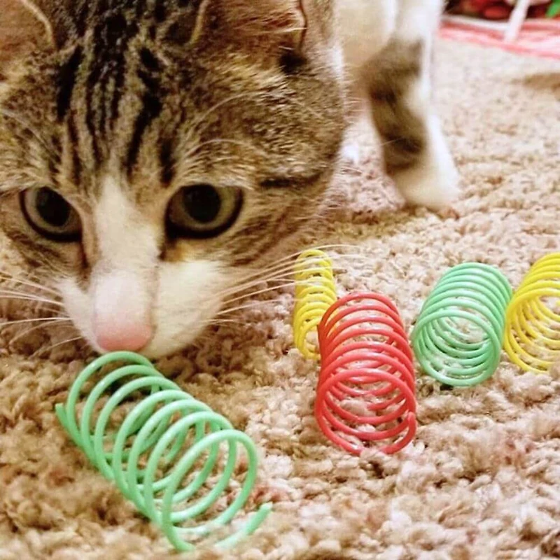 Spot - Colorful Wide Springs Cat Toy - Bouncy,  Lightweight & Interactive