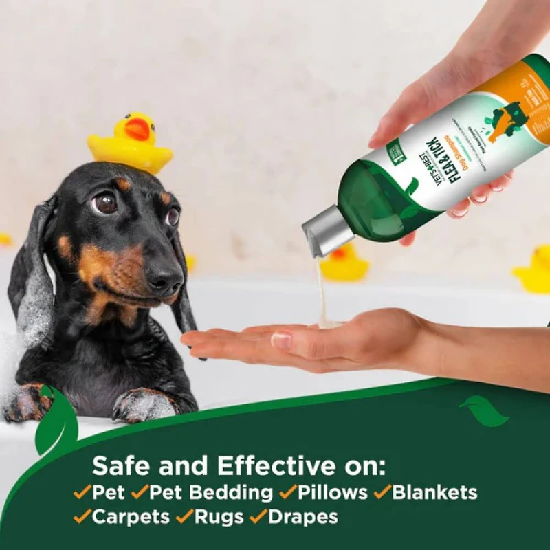 Vet's Best - Flea & Tick Advanced Strength Dog Shampoo - Kills Fleas,  Flea Eggs & Ticks