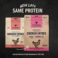 Vital Essentials - Freeze Dried Raw Dog Food - High Protein,  Grain Free & Limited Ingredient Crunchy Mini Nibs - Chicken Entrée