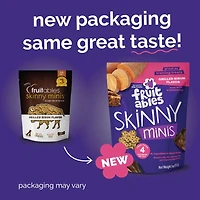 Fruitables - Skinny Minis® Dog Treat - Big Flavor Soft Chews with Superfoods - Grilled Bison
