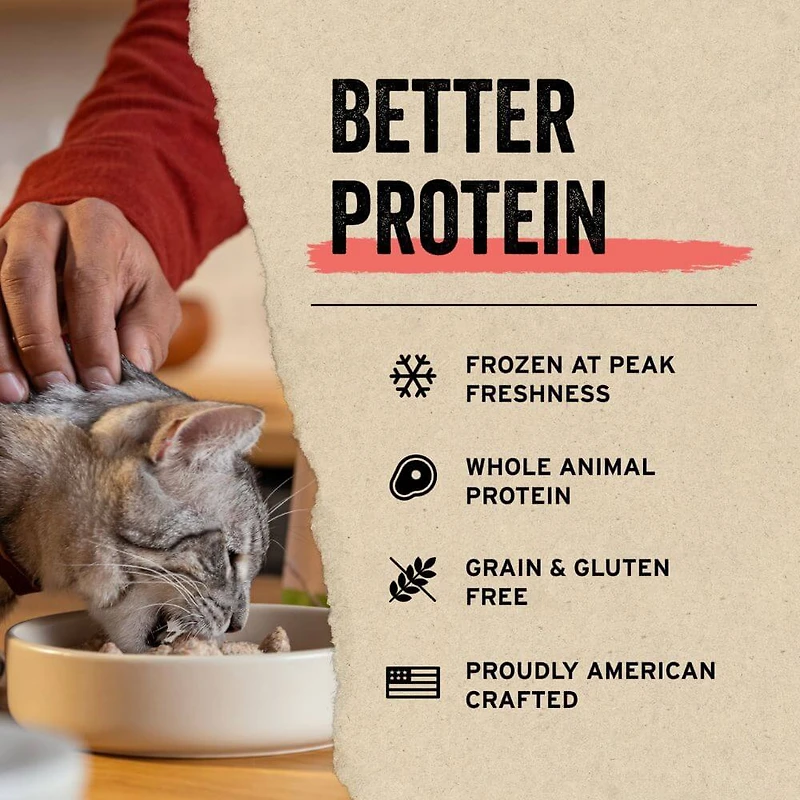 Vital Essentials - Freeze Dried Raw Cat Food - High Protein,  Grain Free & Limited Ingredient Mini Patties - Chicken Entrée
