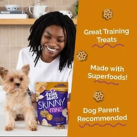 Fruitables - Skinny Minis® Dog Treat - Big Flavor Soft Chews with Superfoods - Rotisserie Chicken