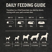 Vital Essentials - Frozen Raw Dog Treat - High Protein,  Grain Free & Limited Ingredient Patties - Beef Tripe