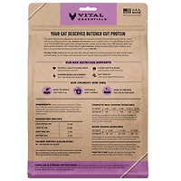 Vital Essentials - Freeze Dried Raw Cat Food - High Protein,  Grain Free & Limited Ingredient - Crunchy Mini Nibs - Turkey Entrée