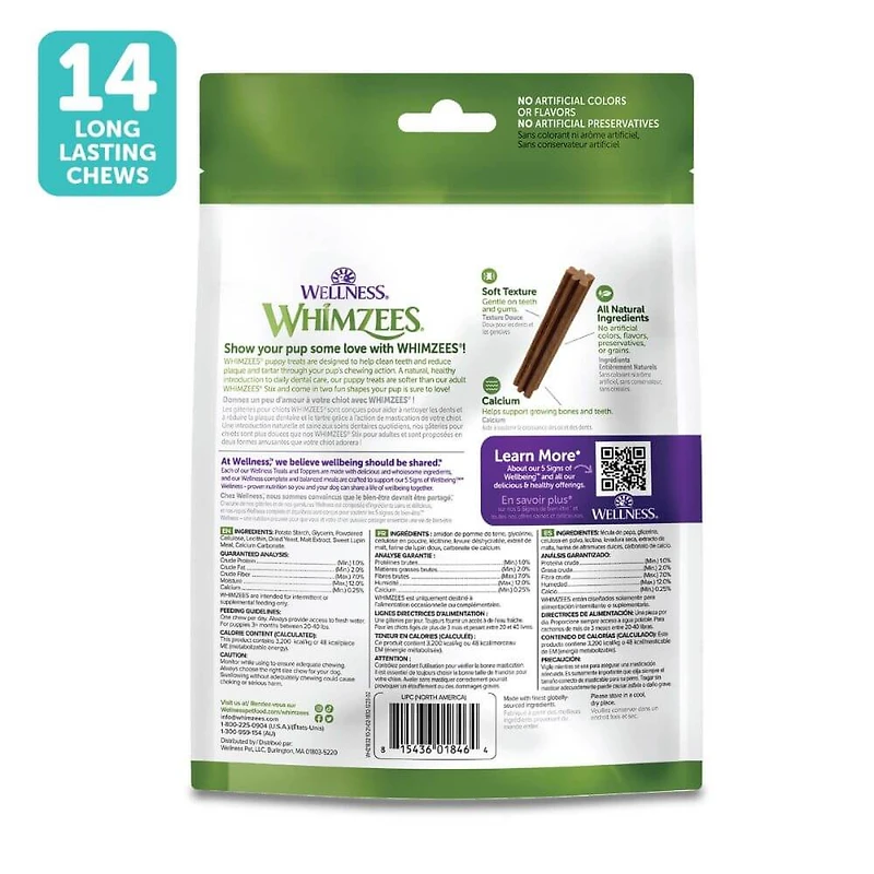 WHIMZEES - Natural Grain Free Dog Dental Treat - Puppy