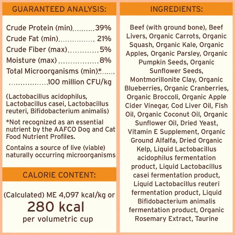 Freeze Dried Scoopable Pronto Dog Food - Raw & Natural Nutrition