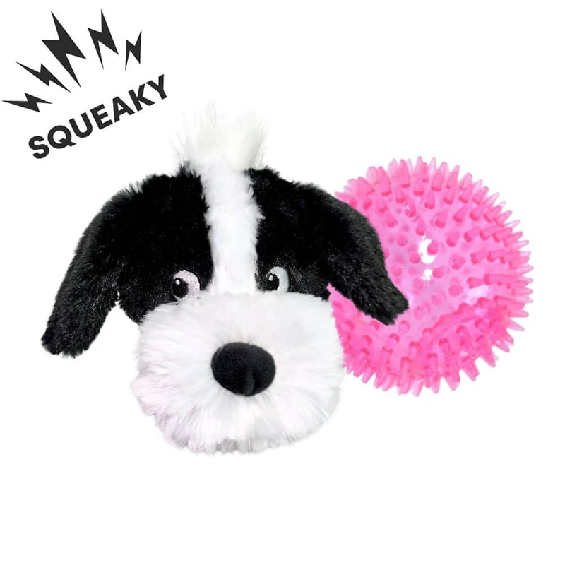 Patchwork Pet - The Weens Pricklet Plush Dog Toy - Soft & Interactive with Hidden Rubber Ball - Respect the Hawk