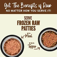 Primal - Frozen Dog Food Patties - Raw & Natural Nutrition - Turkey & Sardine Recipe