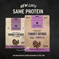 Vital Essentials - Freeze Dried Raw Cat Food - High Protein,  Grain Free & Limited Ingredient - Crunchy Mini Nibs - Turkey Entrée