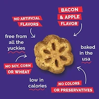 - Skinny Minis® Dog Treat - Big Flavor Soft Chews with Superfoods - Apple & Bacon