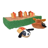 Patchwork Pet - The Weens Plush Dog Toy – Interactive Pet Puzzle for Mental Stimulation – Glizzies