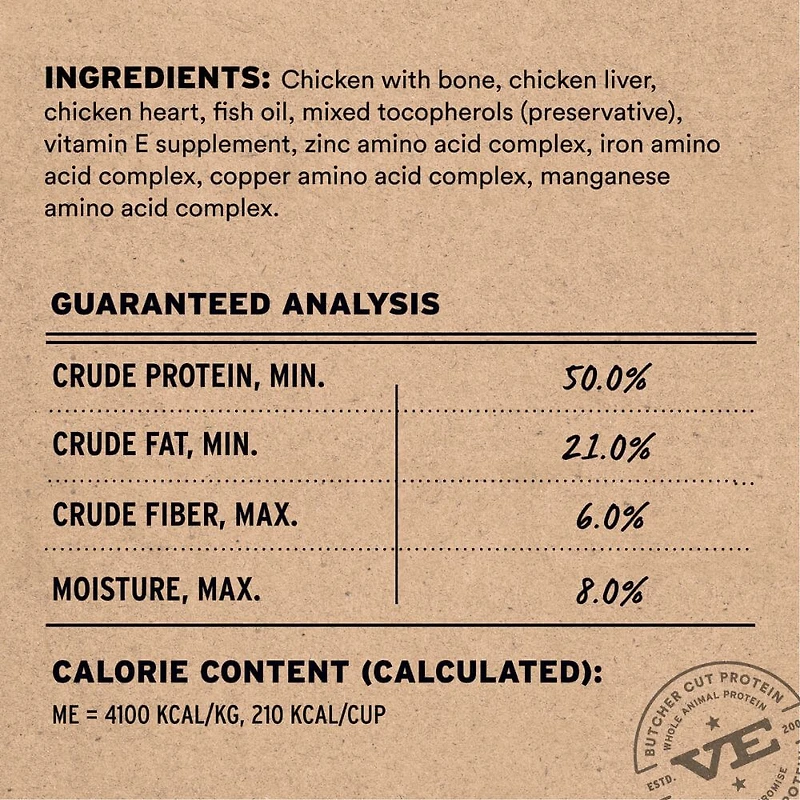 Vital Essentials - Freeze Dried Raw Dog Food - High Protein,  Grain Free & Limited Ingredient Crunchy Mini Nibs - Chicken Entrée
