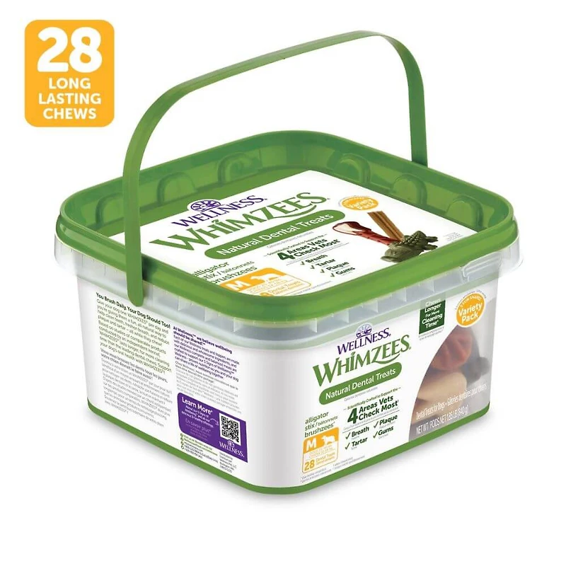 WHIMZEES - Dog Dental Treat - Brushzees Natural Grain Free Dental Chews