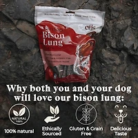 Otis - Air Dried Dog Treat - Bison Lung Fillet