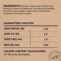 Vital Essentials - Frozen Raw Dog Food - High Protein,  Grain Free & Limited Ingredient Patties - Chicken Entrée