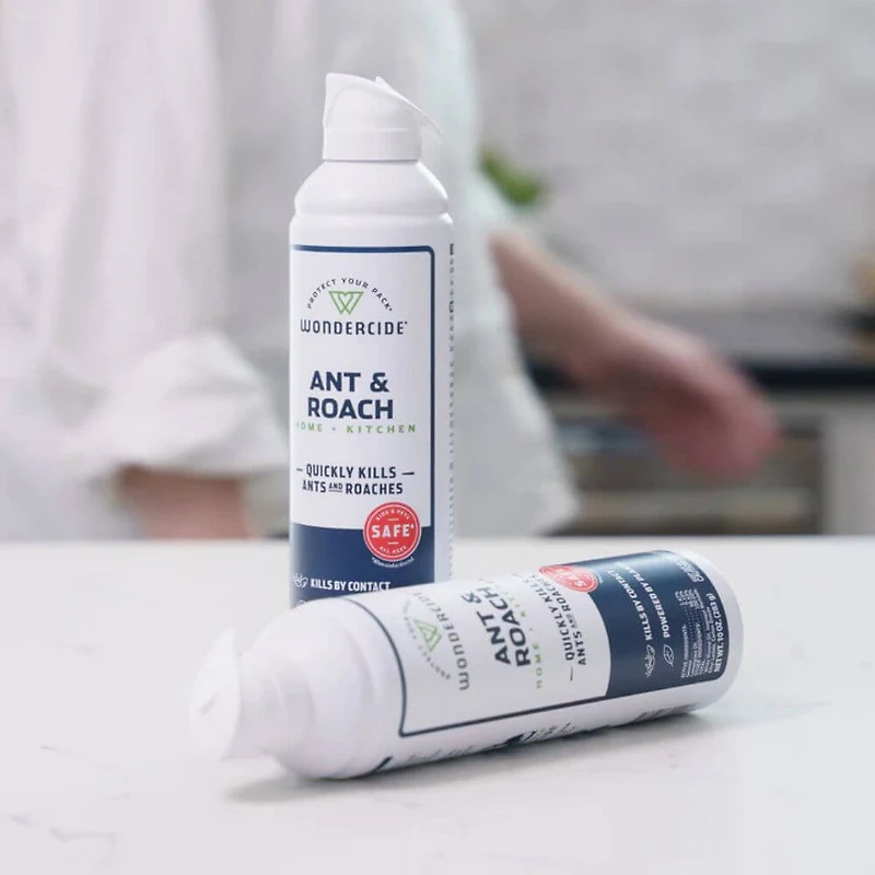 Wondercide - Ant & Roach for Home + Kitchen Spray - Pet Safe & Plant Based with Essential Oil