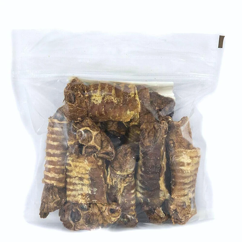 Made In South America - Premium Natural Dog Chew - Single Ingredient Beef Lung Trachea Wraps - 8 Pack