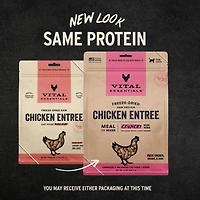 Vital Essentials - Freeze Dried Raw Cat Food - High Protein,  Grain Free & Limited Ingredient - Crunchy Mini Nibs - Chicken Entrée