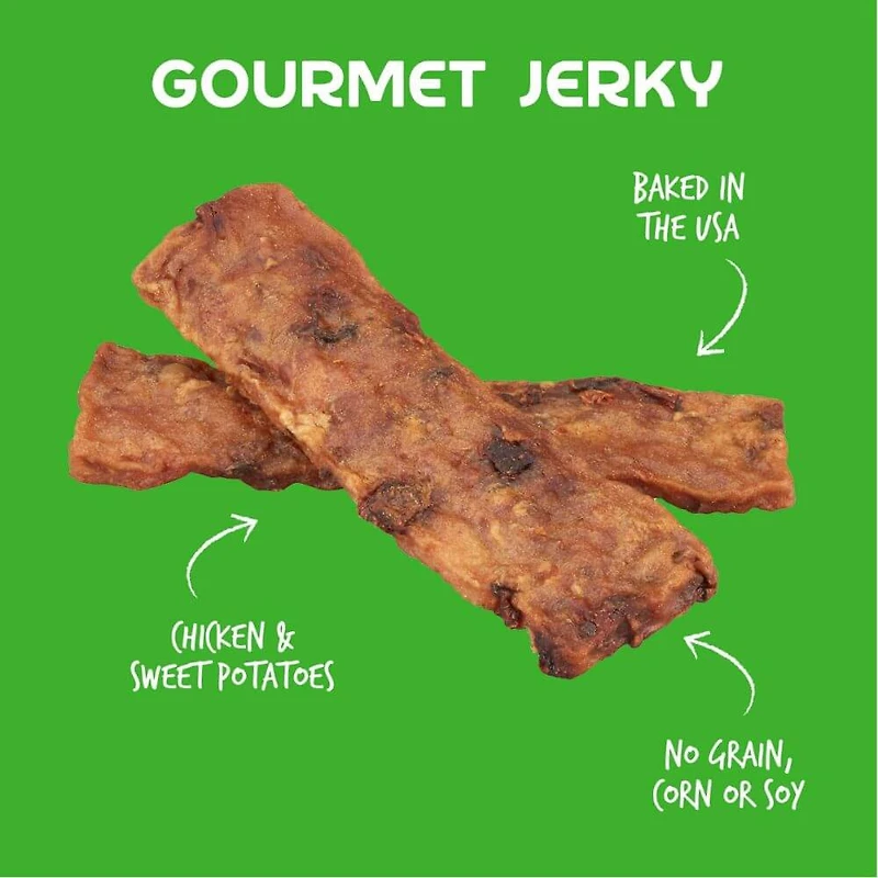 Cloud Star - Jerky Dog Treats - Wag More Bark Less Grain Free with Natural Chicken & Sweet Potato