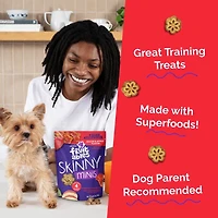 - Skinny Minis® Dog Treat - Big Flavor Soft Chews with Superfoods - Apple & Bacon