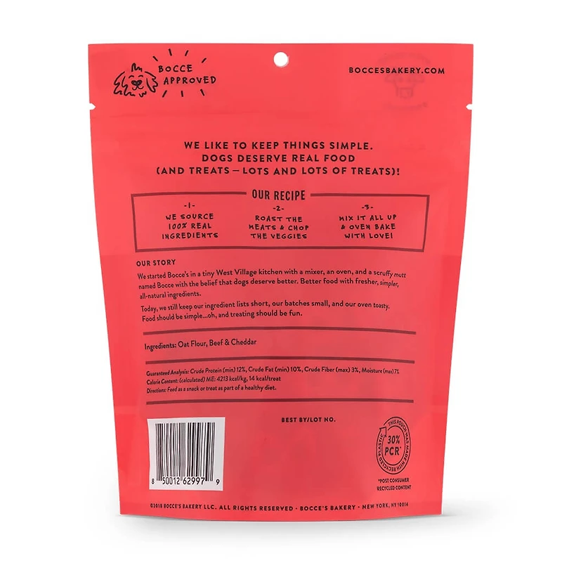Bocce's Bakery - Crunchy Biscuits Dog Treats - Say Moo