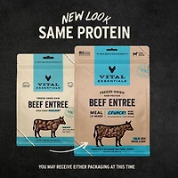 Vital Essentials - Freeze Dried Raw Dog Food - High Protein,  Grain Free & Limited Ingredient Crunchy Mini Nibs - Beef Entrée