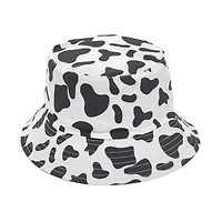 COW PATTERN BUCKET HAT