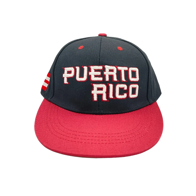 PUERTO RICO FLAG - BLACK & RED
