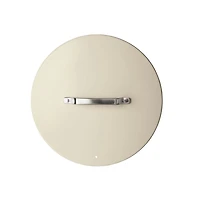 Crate & Barrel EvenCook Ceramic ™ Cream Nonstick 12" Fry Pan with Lid