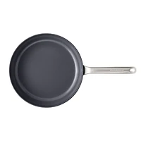 Crate & Barrel EvenCook Ceramic ™ Denim Nonstick 12" Fry Pan with Lid