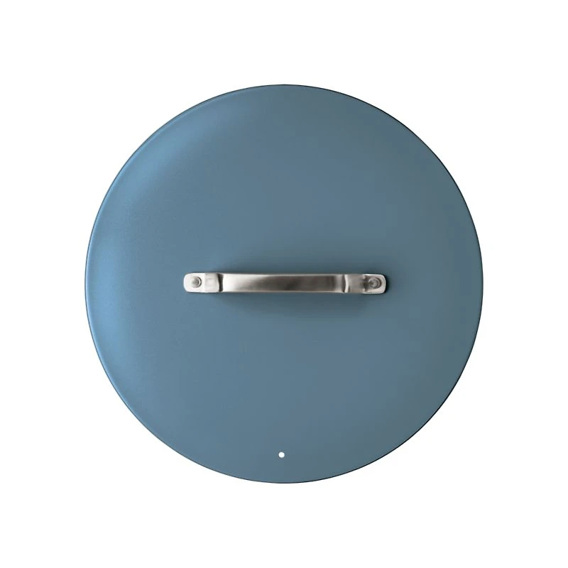 Crate & Barrel EvenCook Ceramic ™ Denim Nonstick 12" Fry Pan with Lid