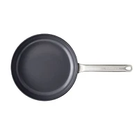 Crate & Barrel EvenCook Ceramic ™ Denim Nonstick 12" Fry Pan with Lid