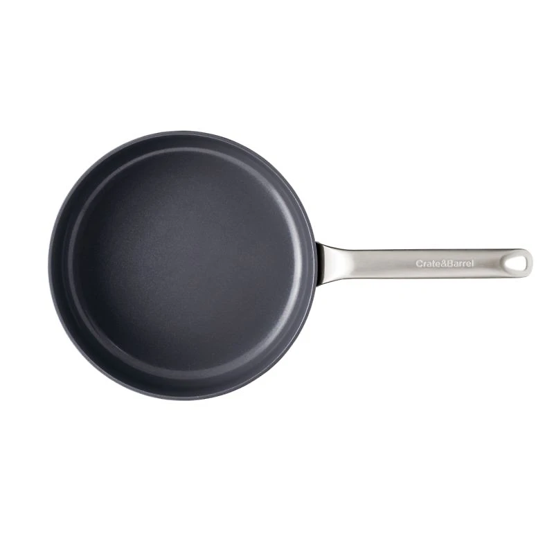 Crate & Barrel EvenCook Ceramic ™ Grey Nonstick Fry Pans, Set of 2