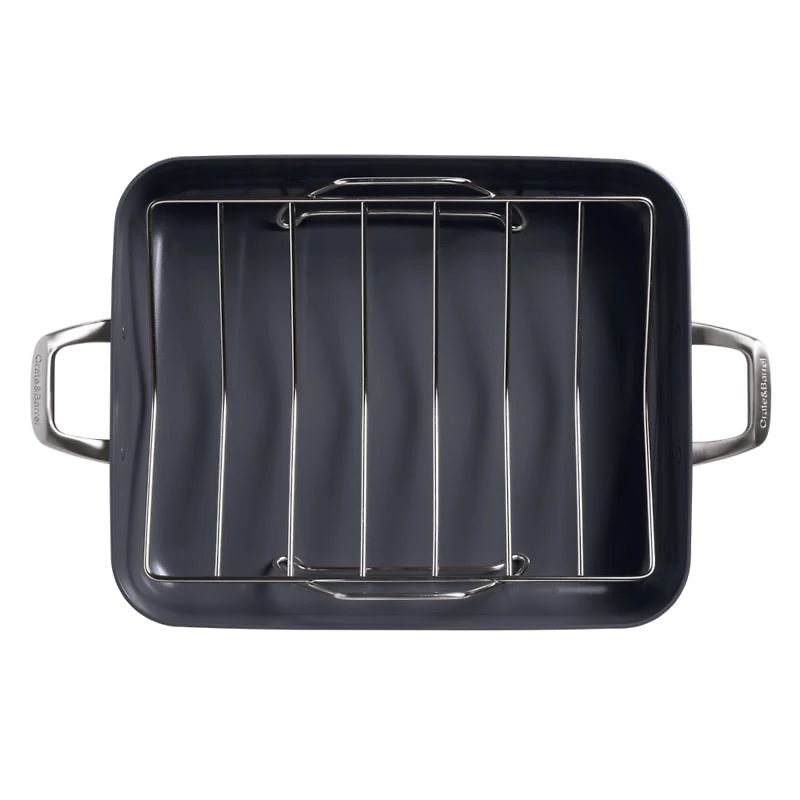 Crate & Barrel EvenCook Core ® Terracotta Ceramic Roasting Pan