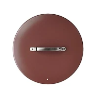 Crate & Barrel EvenCook Ceramic ™ Terracotta Ceramic Nonstick 12" Fry Pan with Lid